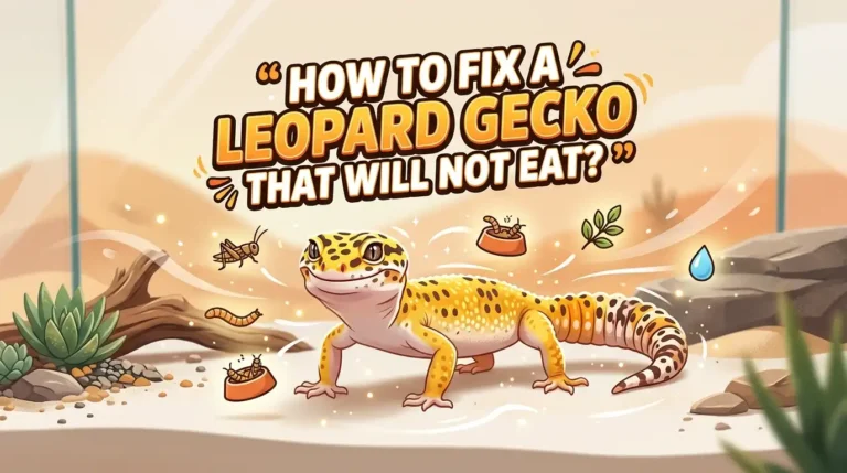How To Fix A Leopard Gecko That Will Not Eat?