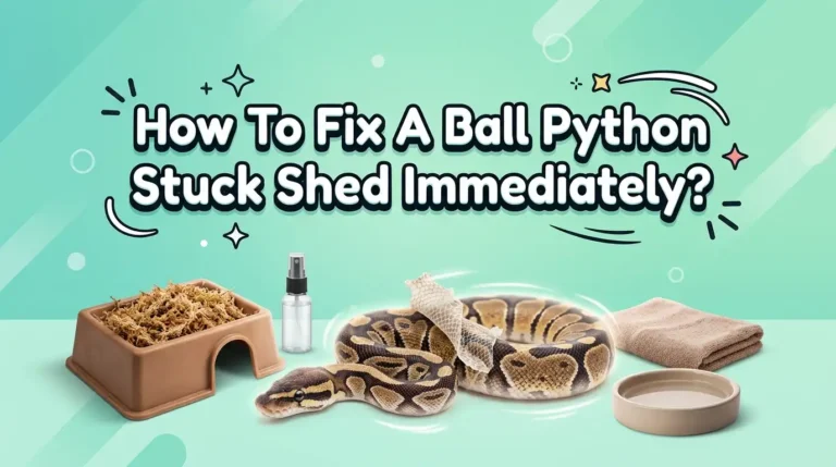 How To Fix A Ball Python Stuck Shed Immediately?