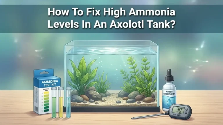 How To Fix High Ammonia Levels In An Axolotl Tank?
