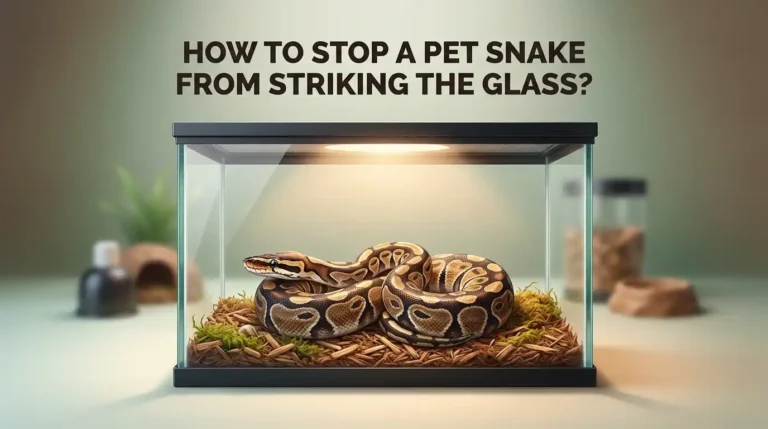 How To Stop A Pet Snake From Striking The Glass?