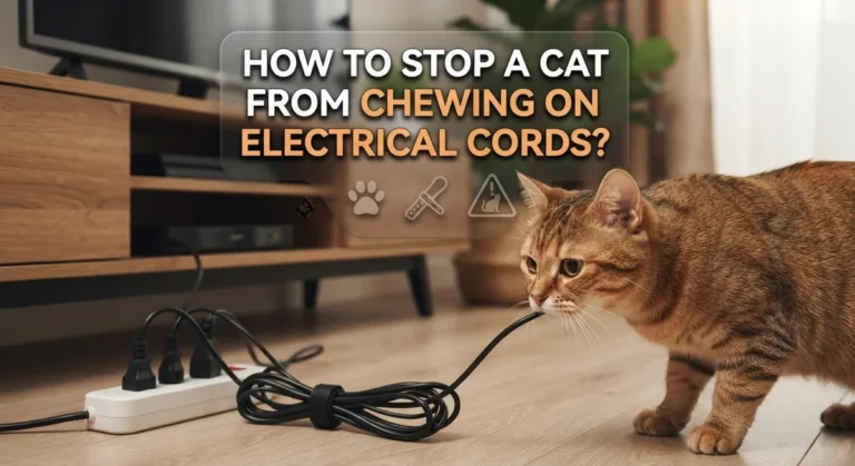 How To Stop A Cat From Chewing On Electrical Cords?