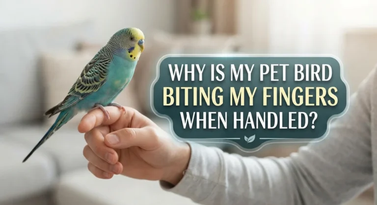 Why Is My Pet Bird Biting My Fingers When Handled?