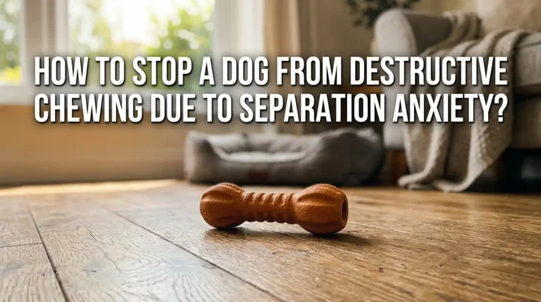 How To Stop A Dog From Destructive Chewing Due To Separation Anxiety?