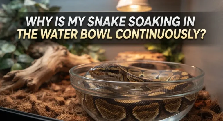 Why Is My Snake Soaking In The Water Bowl Continuously?